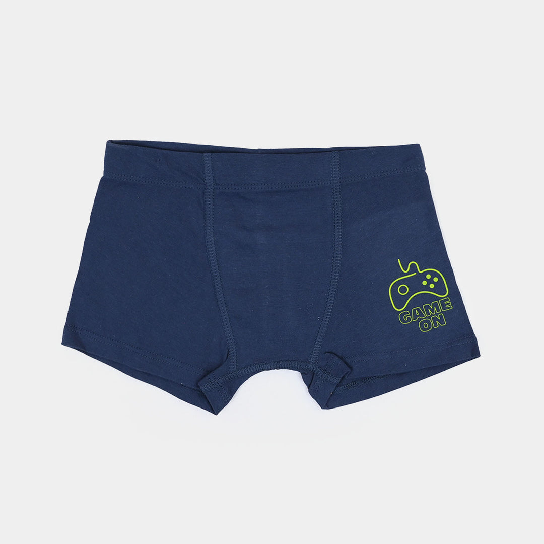 Boys Cotton Jersey Boxer Pack of 2 (Game ON) - Grey/Blue