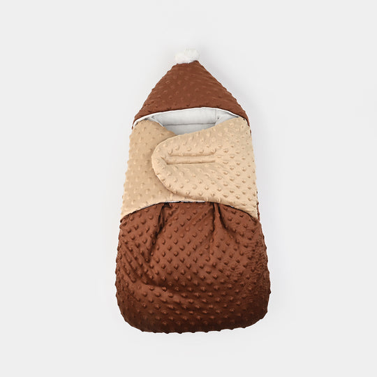 Hooded Baby Carry Nest Minky Dots