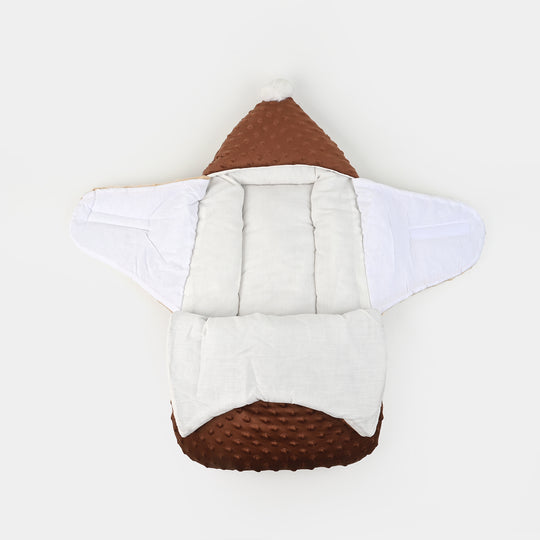 Hooded Baby Carry Nest Minky Dots