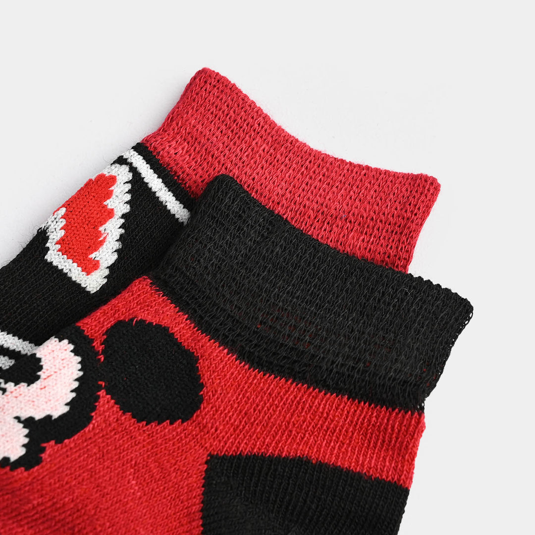 Infant Boys Socks Pack of 2 Mouse-Red.Black