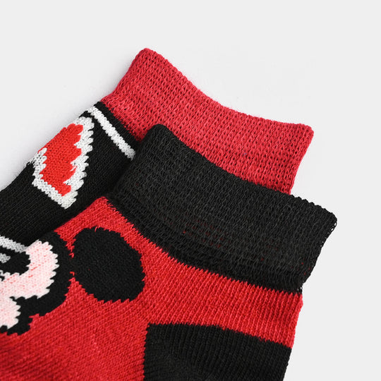 Infant Boys Socks Pack of 2 Mouse-Red.Black