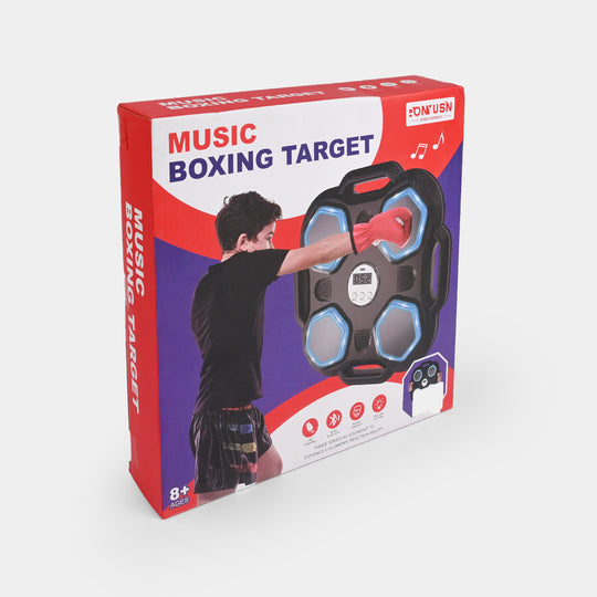 Punch to the Beat! Kids Music Boxing Target Toy Set with Gloves