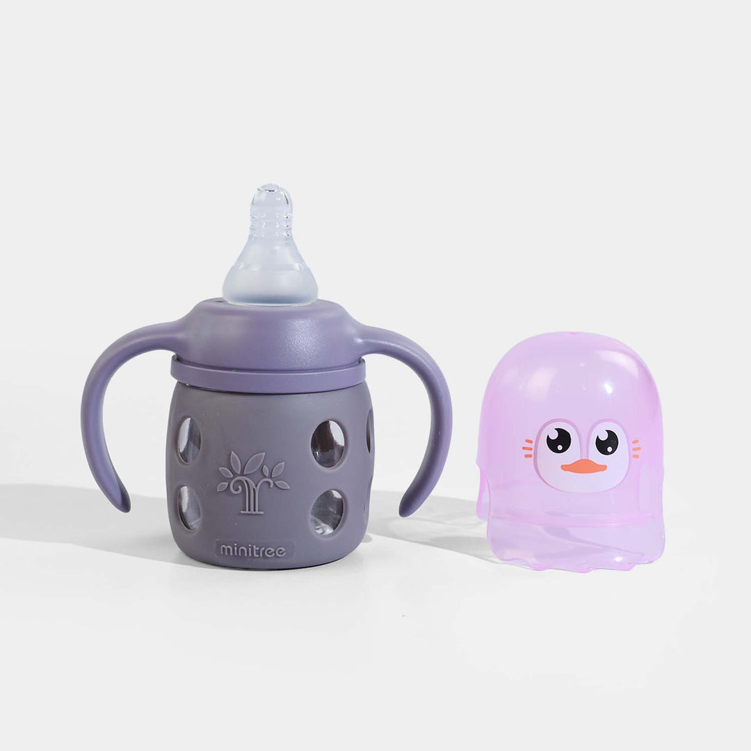 Minitree Newborn Baby Glass Feeder with Silicone Cover | 60Ml