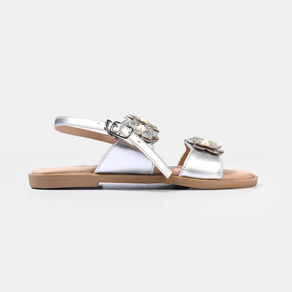 Girls Sandal MS-02-SILVER