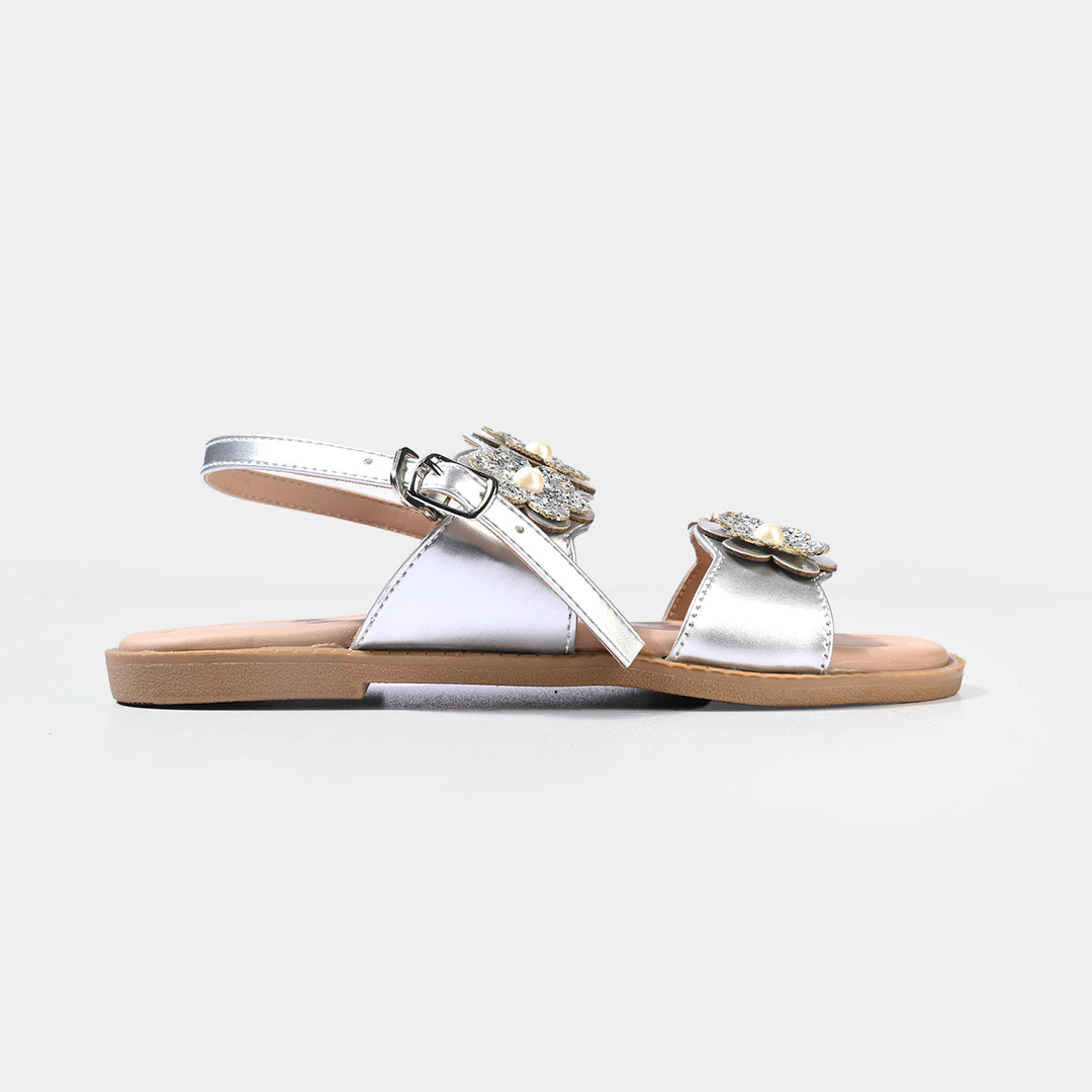 Girls Sandal MS-02-SILVER