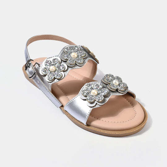 Girls Sandal MS-02-SILVER
