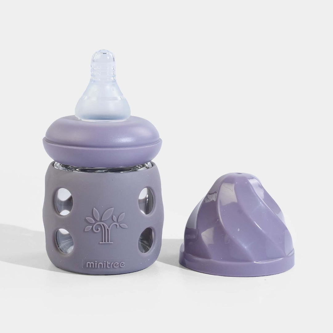 Minitree Newborn Baby Glass Feeder with Silicone Cover | 60Ml