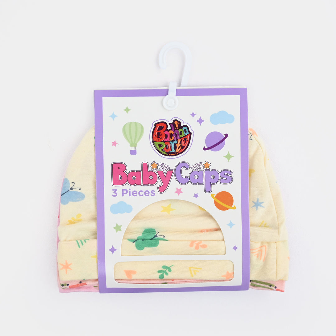 Baby Cap/Hat Set | 3PCs