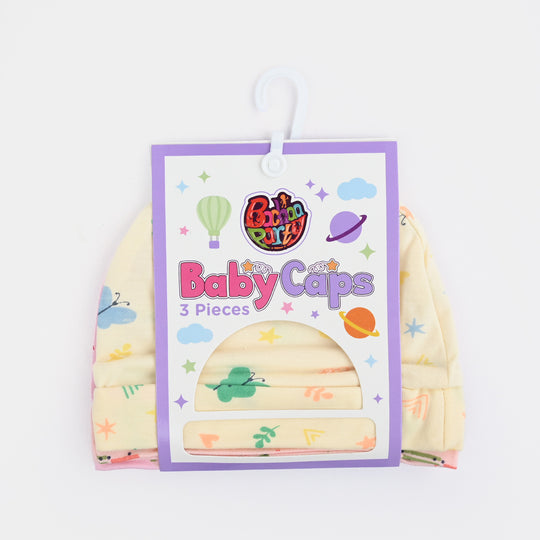 Baby Cap/Hat Set | 3PCs