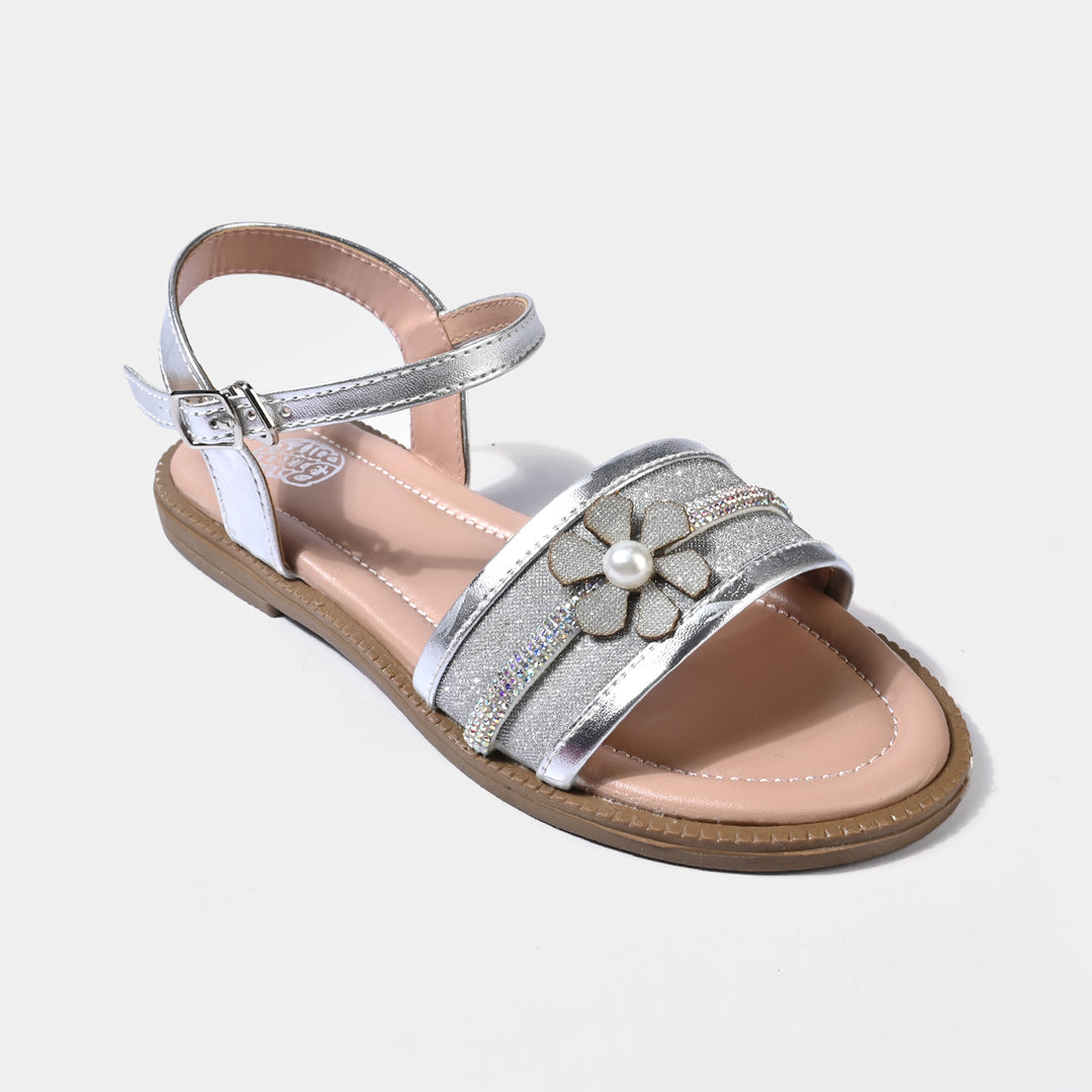 Girls Sandal 456-127-SILVER