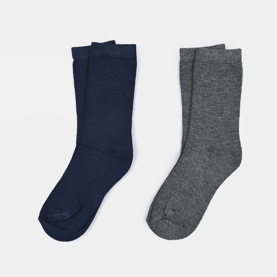 Boys Cotton Socks Basic Pack of 2 - Blue
