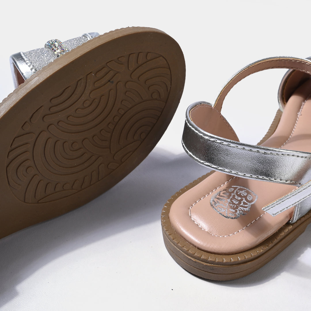 Girls Sandal 456-127-SILVER