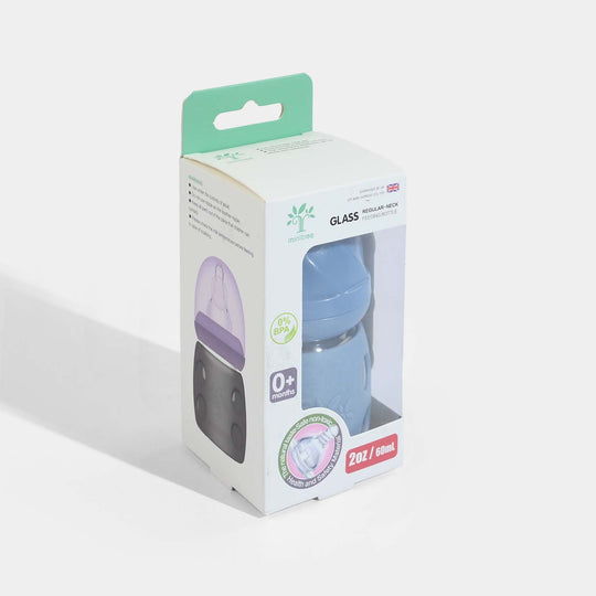 Minitree Newborn Baby Glass Feeder with Silicone Cover | 60Ml