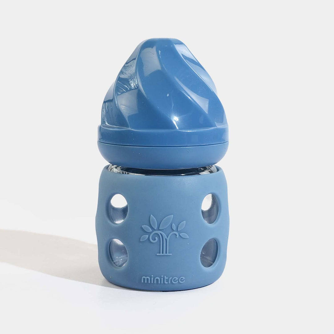 Minitree Newborn Baby Glass Feeder with Silicone Cover | 60Ml