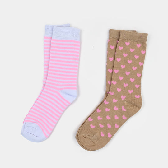 Girls Cotton Socks Pack of 2 Stripes – Striper