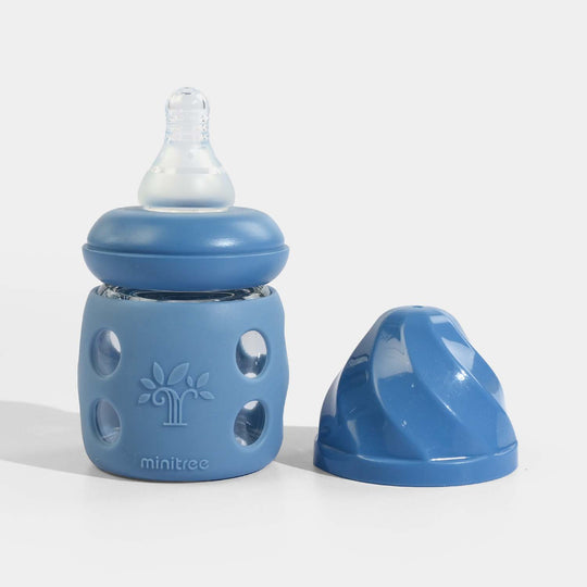 Minitree Newborn Baby Glass Feeder with Silicone Cover | 60Ml