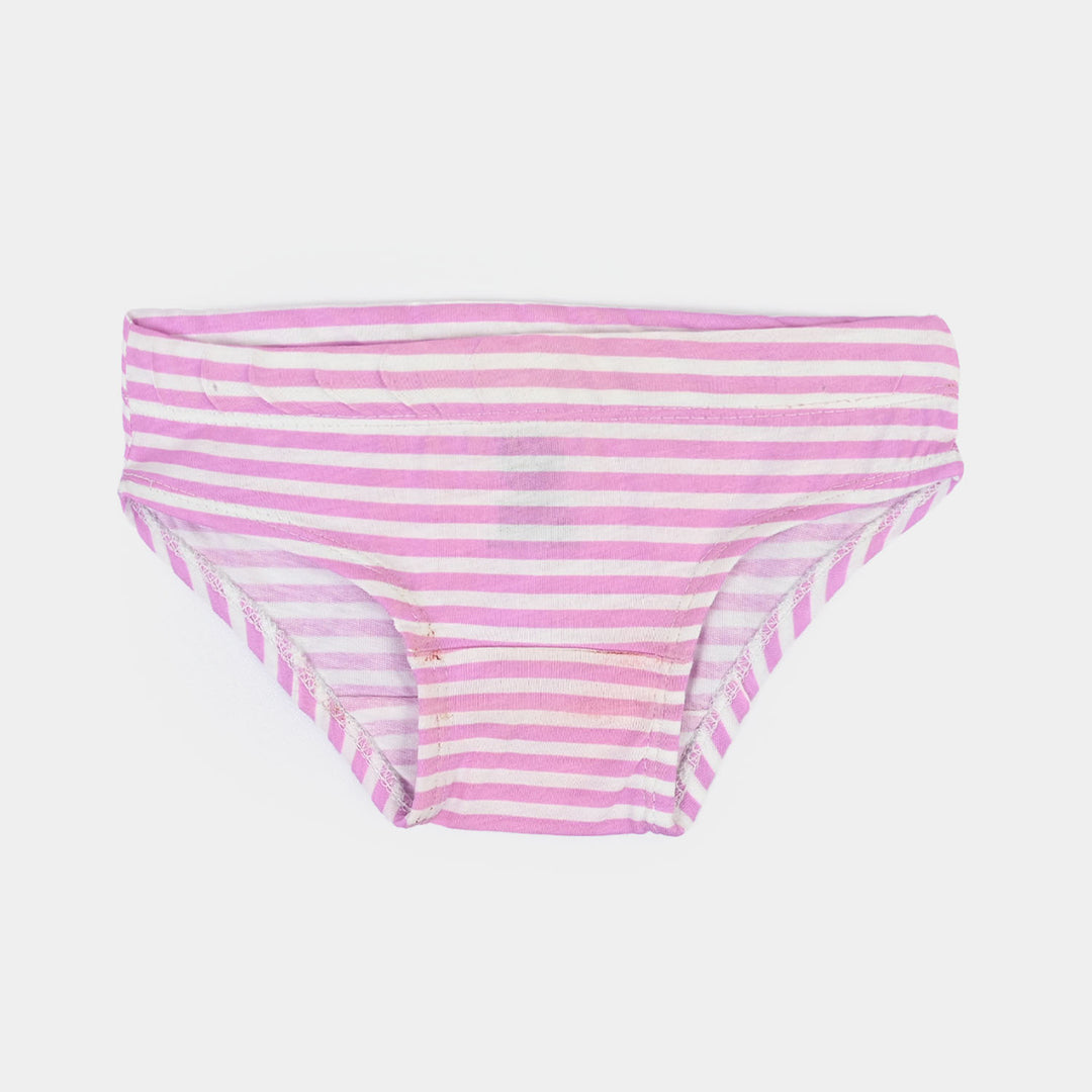 Girls Cotton Jersey Panties Pack of 2 (Stripes) - Multi