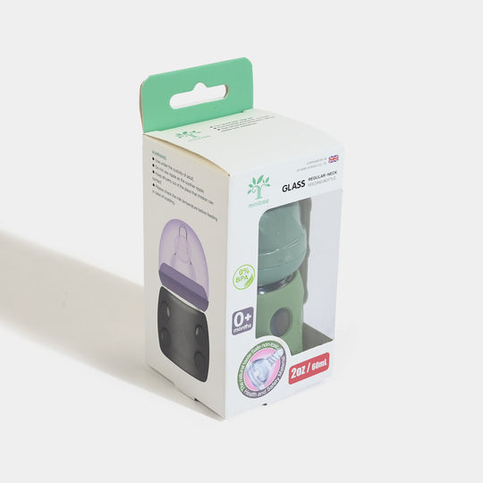 Minitree Newborn Baby Glass Feeder with Silicone Cover | 60Ml