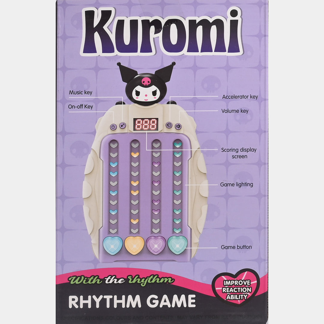 Rhythm Game Machine Quick Push Pop Game with Music and Lights