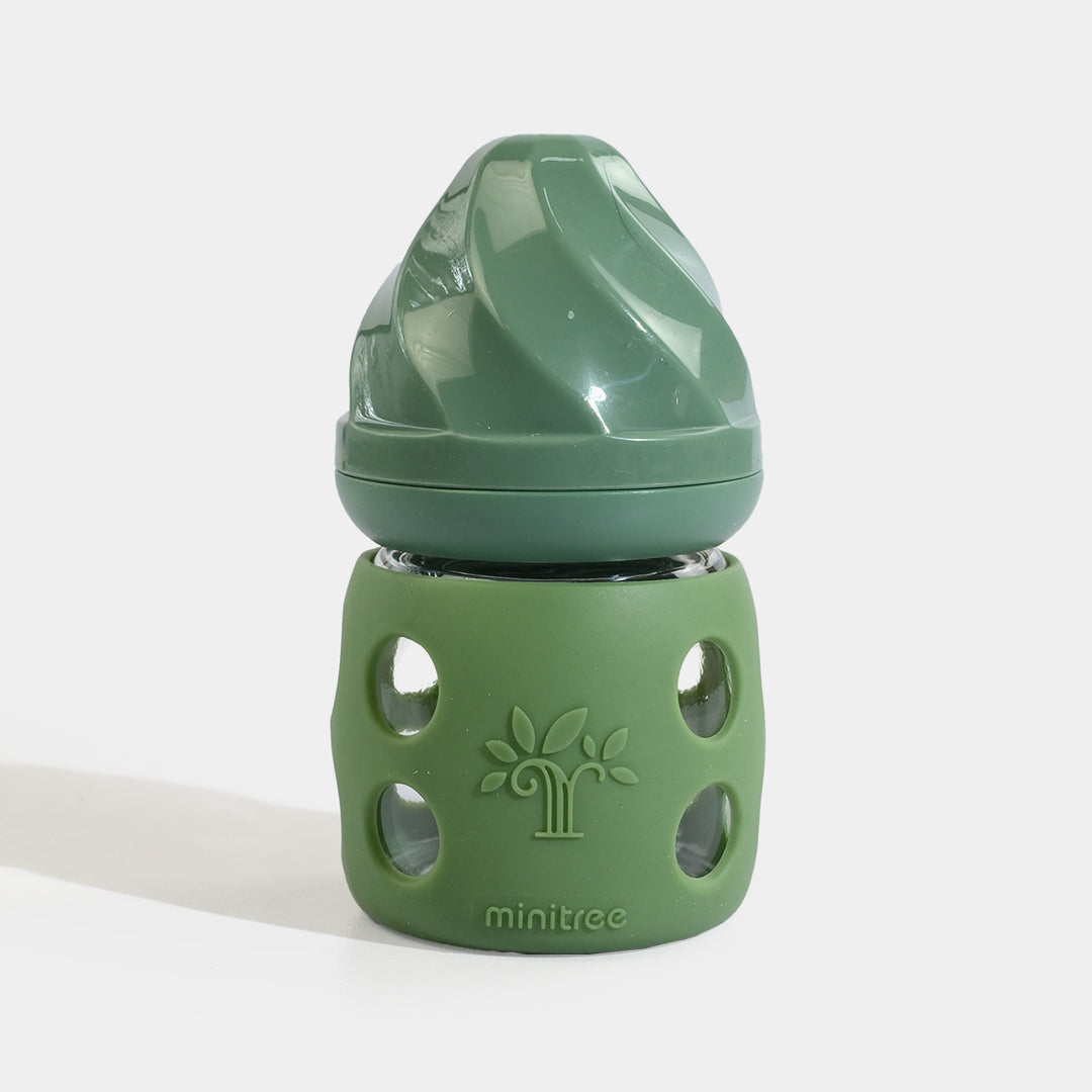 Minitree Newborn Baby Glass Feeder with Silicone Cover | 60Ml