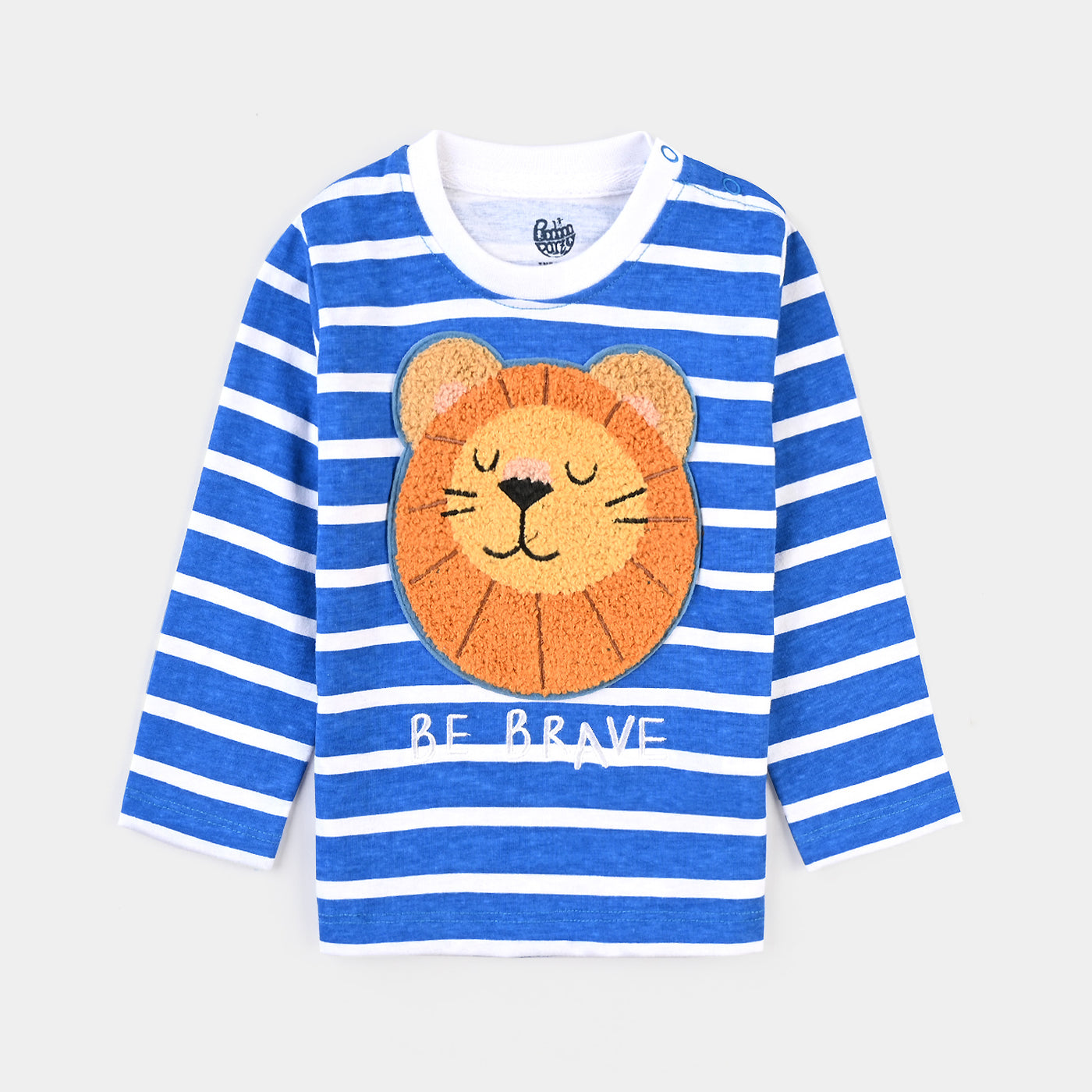 Infant Boys Cotton Jersey Round Neck T-Shirt Be Brave