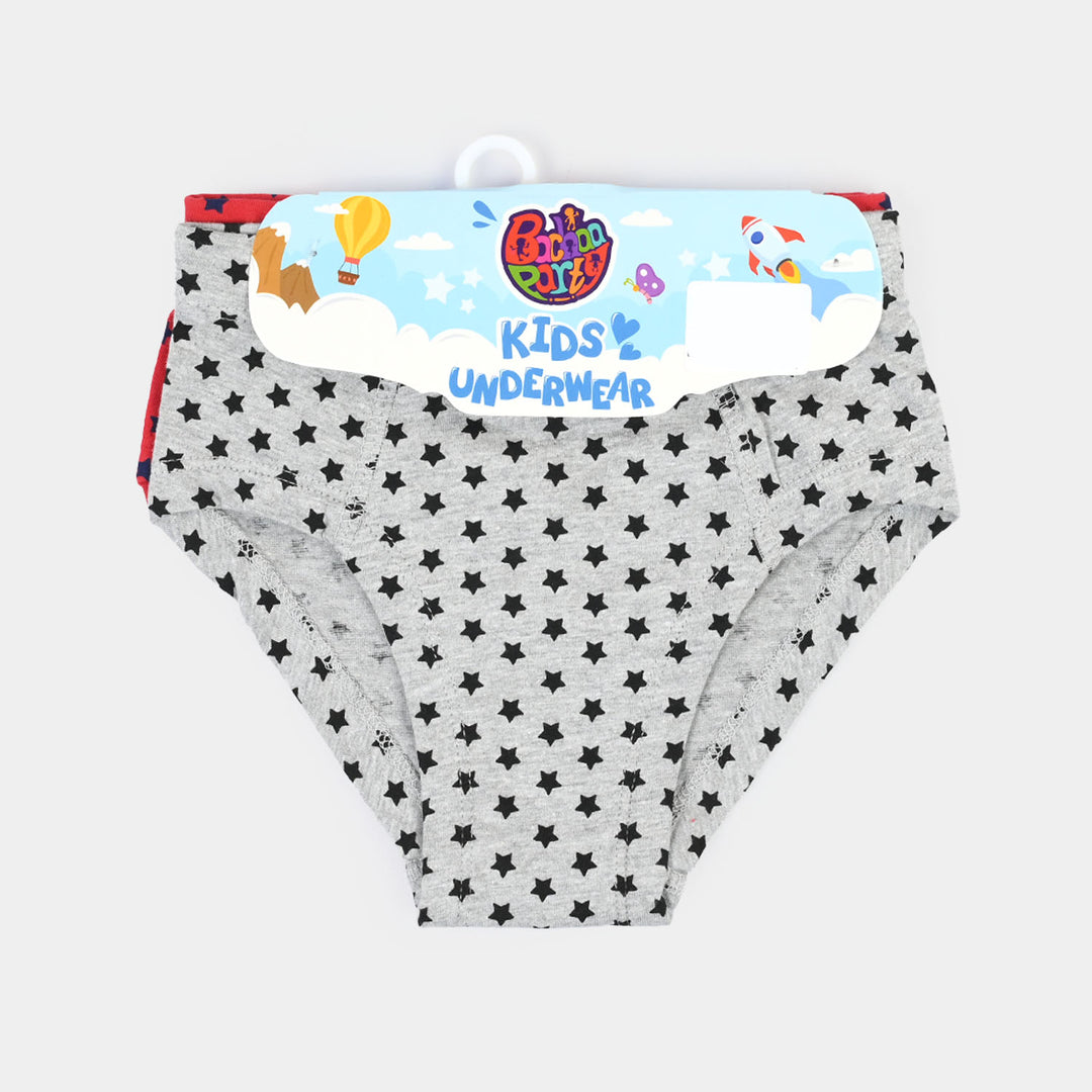 Boys Cotton Jersey Brief Pack of 2 (Stars)