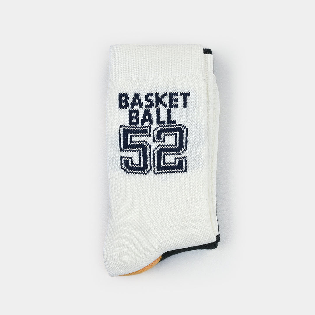 Boys Cotton Socks Pack of 2 Champion – Green/Beige