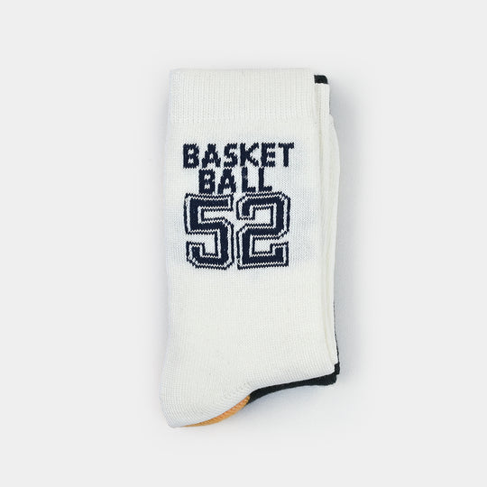 Boys Cotton Socks Pack of 2 Champion – Green/Beige