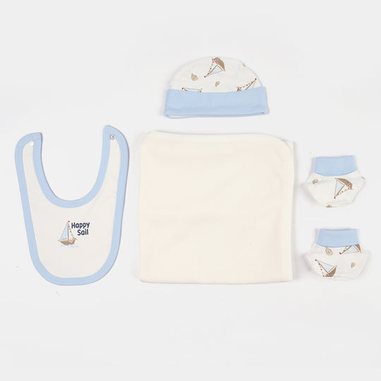 Infant Boys Jersey/Terry 7Pc Gift Set 287-063-BLUE