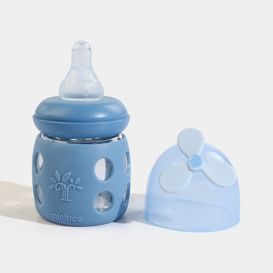 Minitree Newborn Baby Glass Feeder with Silicone Cover | 60Ml