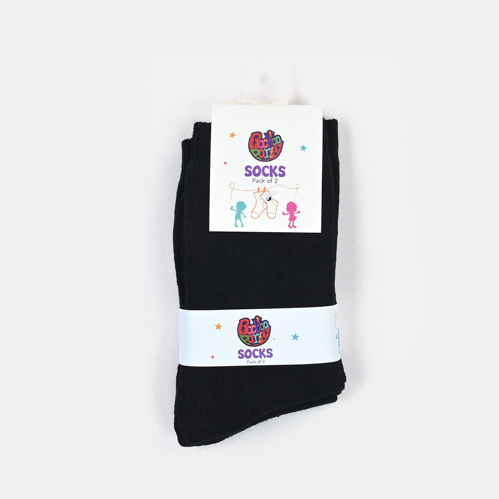 Boys Cotton Socks Basic Pack of 2 - Black