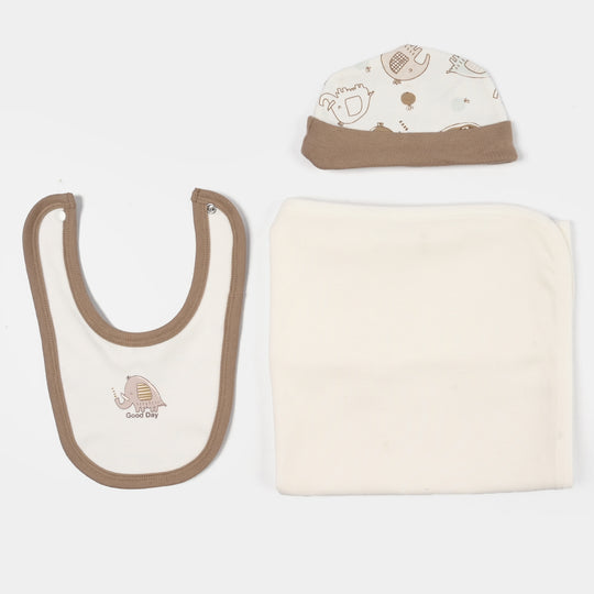 Infant Boys Jersey/Terry 5Pc Gift Set 287-020-BROWN