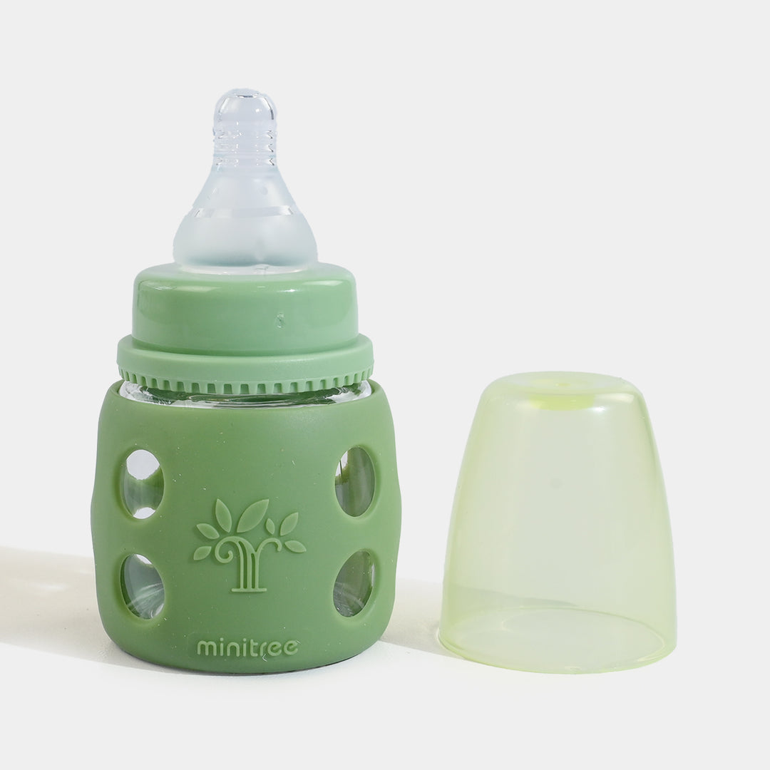 Minitree Newborn Baby Glass Feeder with Silicone Cover | 60Ml