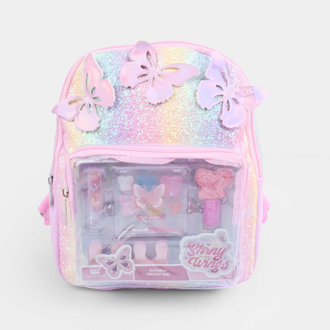 Shiny Wings Butterfly Makeup Backpack Set