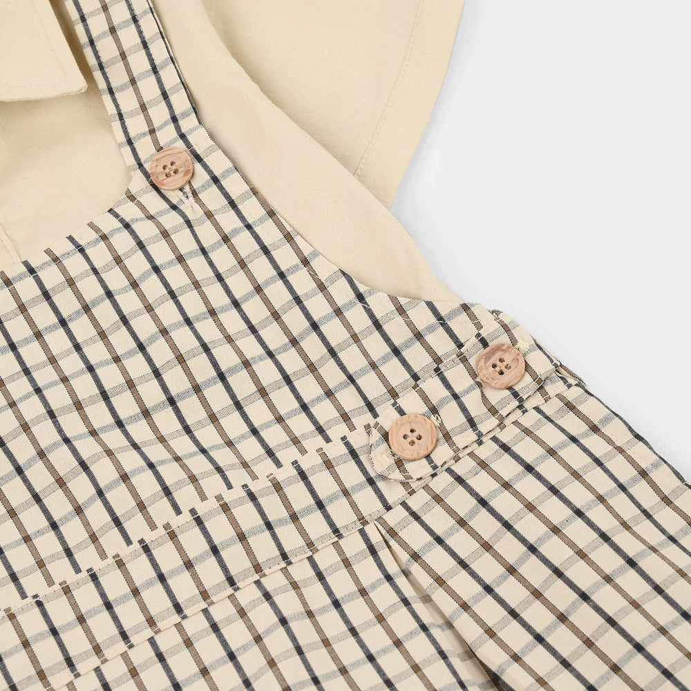 Infant Boys Jersey/Terry 2Pc Suit 294-018 E-C-BEIGE