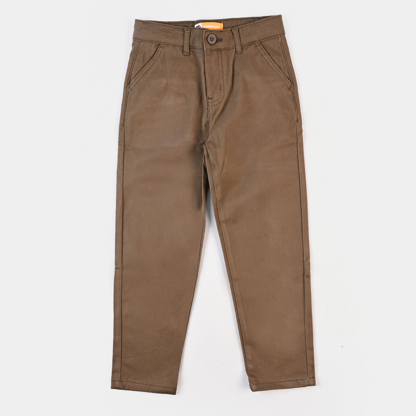 Boys Cotton Pant Basic - Brown