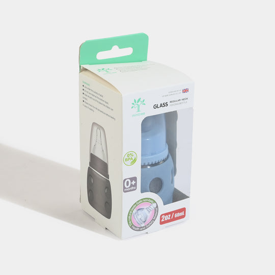 Minitree Newborn Baby Glass Feeder with Silicone Cover | 60Ml