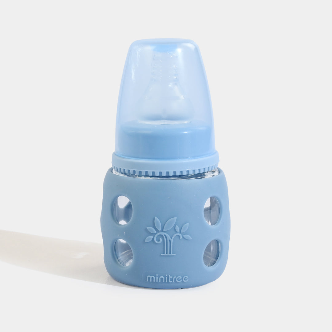 Minitree Newborn Baby Glass Feeder with Silicone Cover | 60Ml