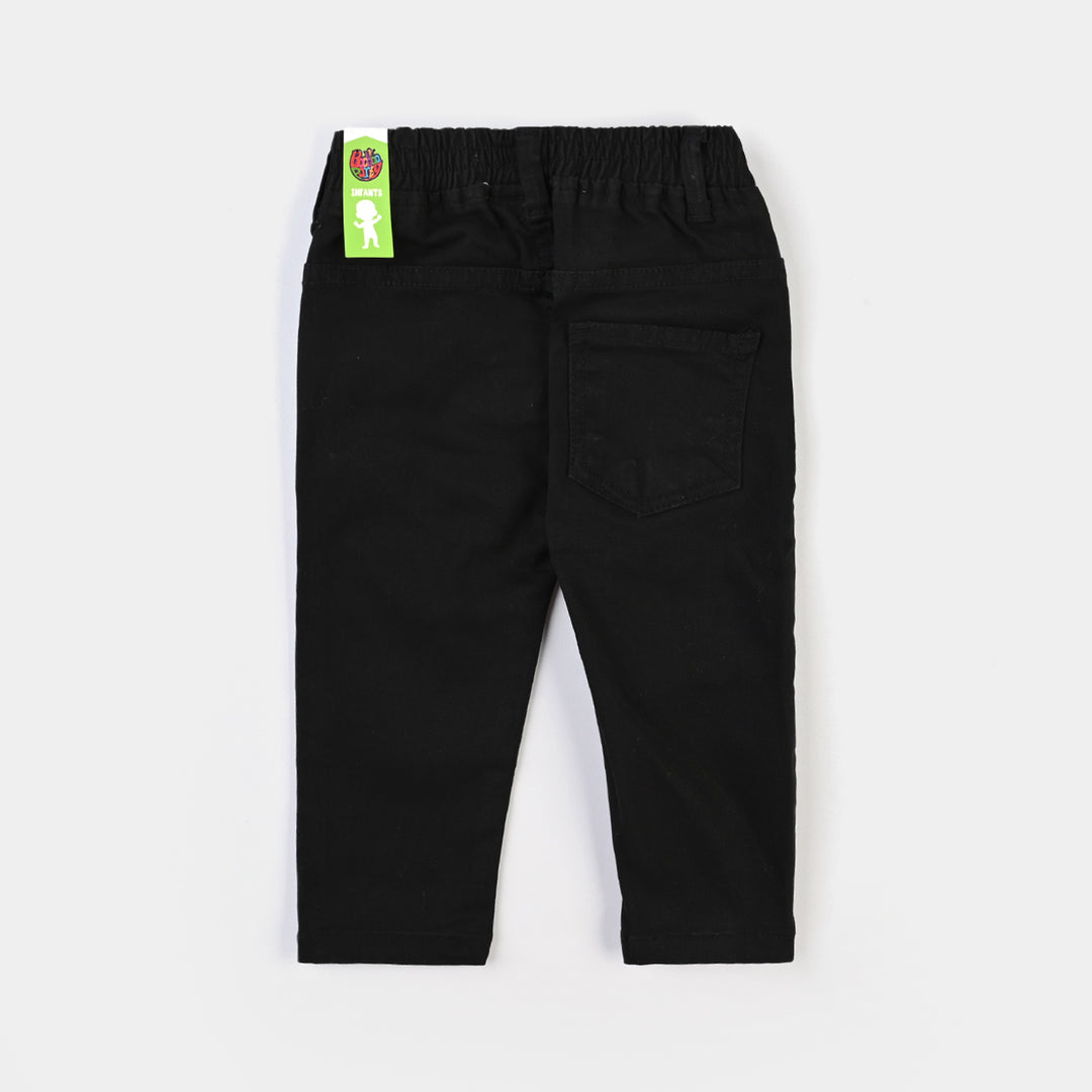 Infant Boys Twill Pant Dino - BLACK