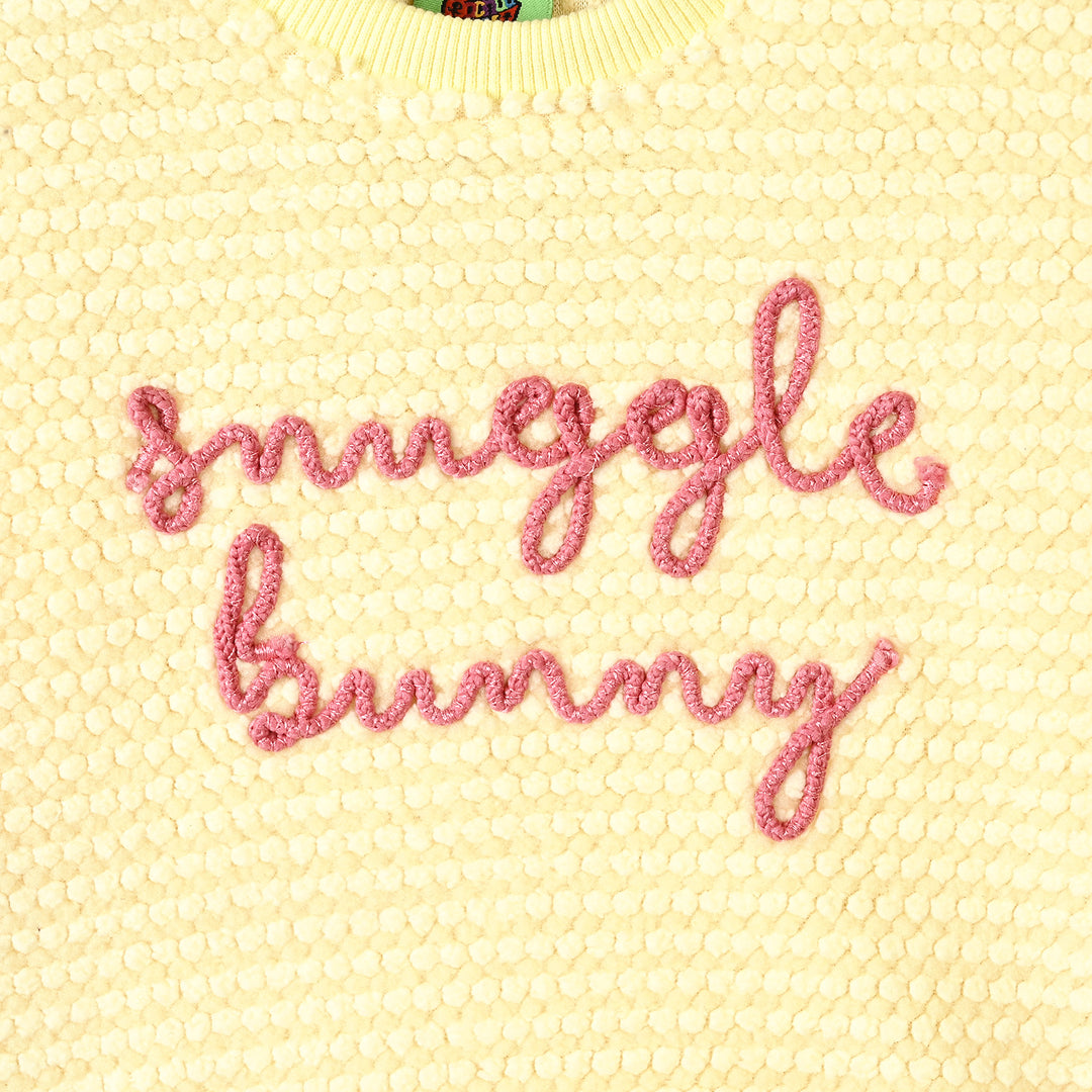 Infant Girls Quilted 2Pcs Suit Snuggle Bunny-Yellow