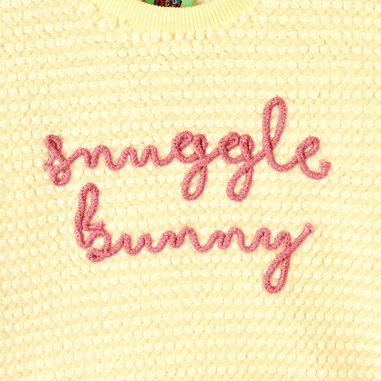 Infant Girls Quilted 2Pcs Suit Snuggle Bunny-Yellow