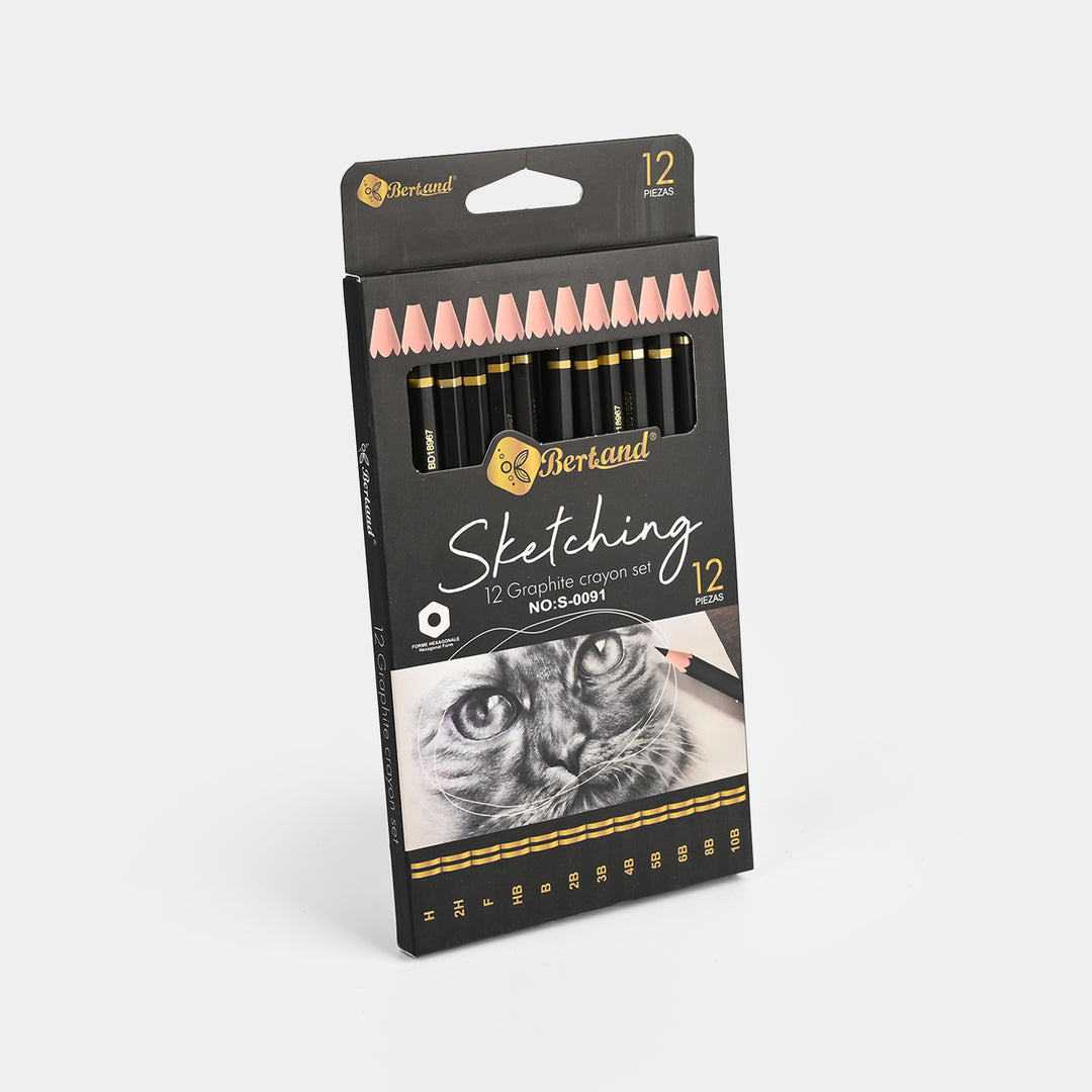 Bertand Sketching Pencil Set (12 Pieces)