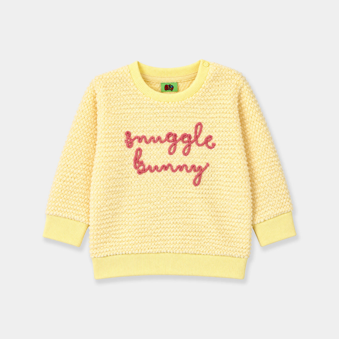 Infant Girls Quilted 2Pcs Suit Snuggle Bunny-Yellow