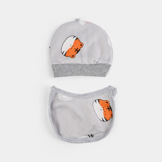 Winter Cap & Bib Set | 3-9M