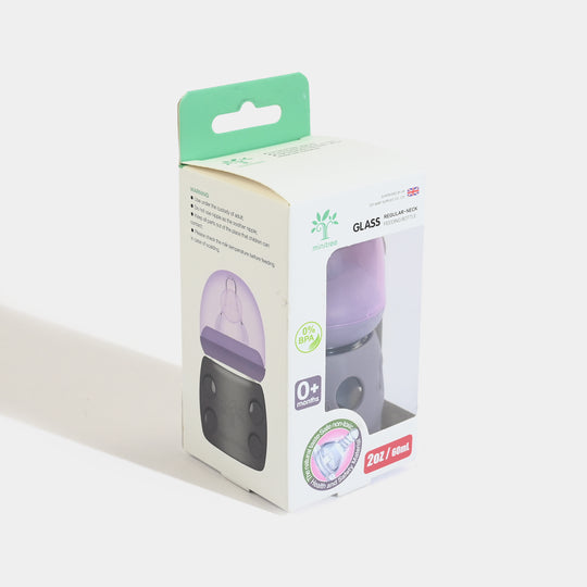 Minitree Newborn Baby Glass Feeder with Silicone Cover | 60Ml
