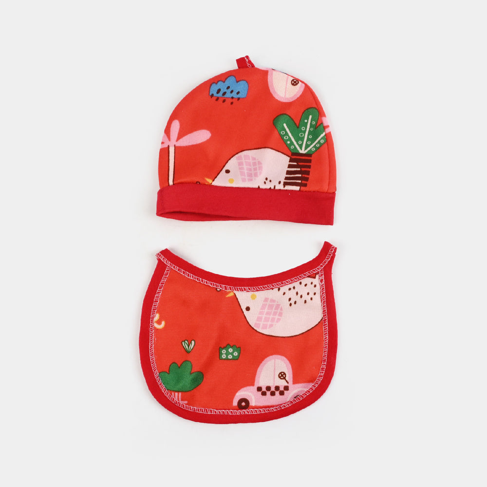 Winter Cap & Bib Set | 3-9M