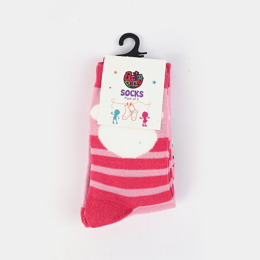 Infant Girls Pack of 2 Socks Minnie-mIX