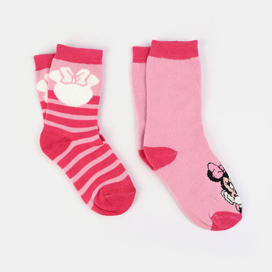 Infant Girls Pack of 2 Socks Minnie-mIX