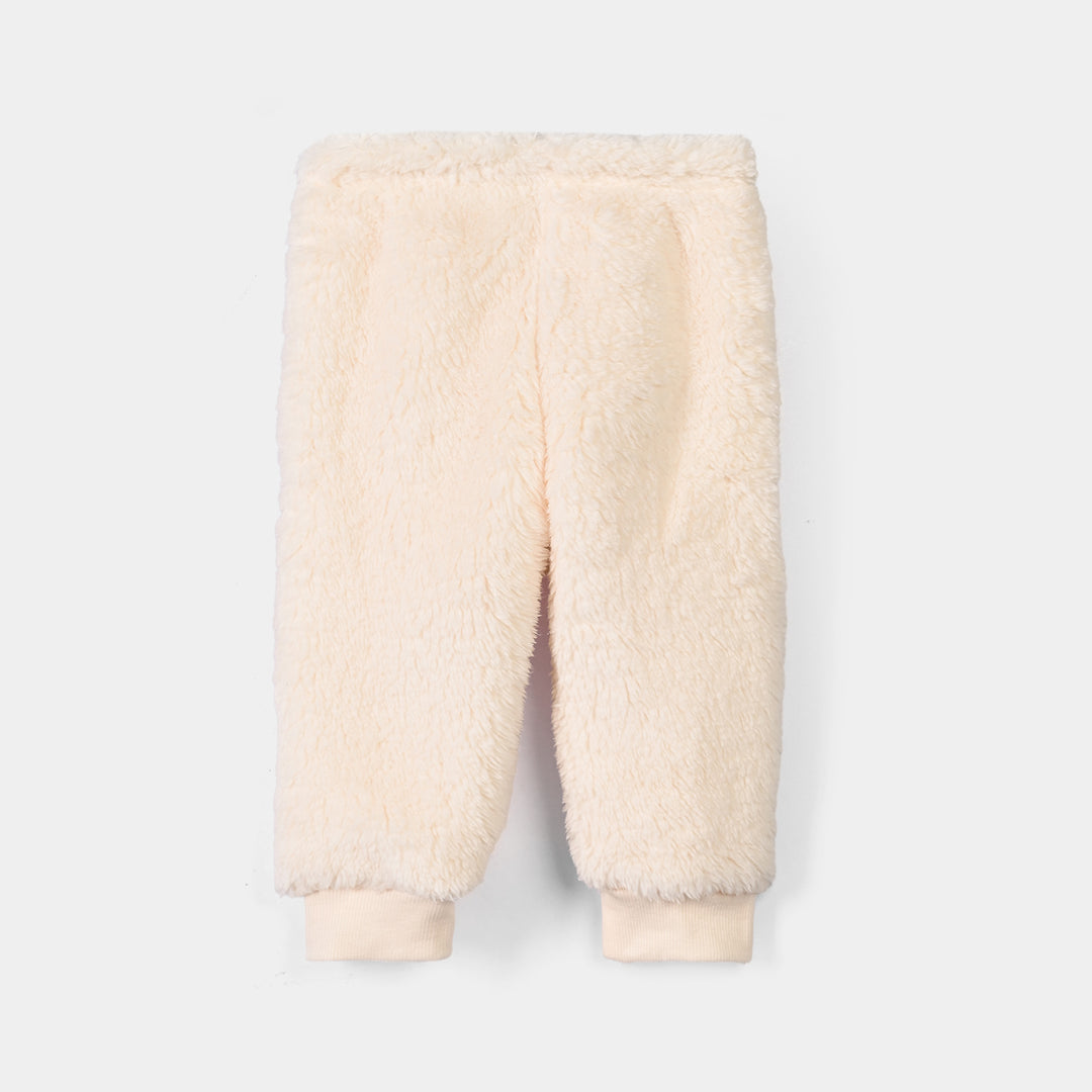 Infant Boys Faux Fur Knitted Suit BJ047-2P-White.Yellow