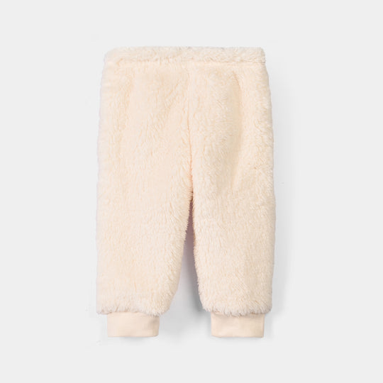 Infant Boys Faux Fur Knitted Suit BJ047-2P-White.Yellow